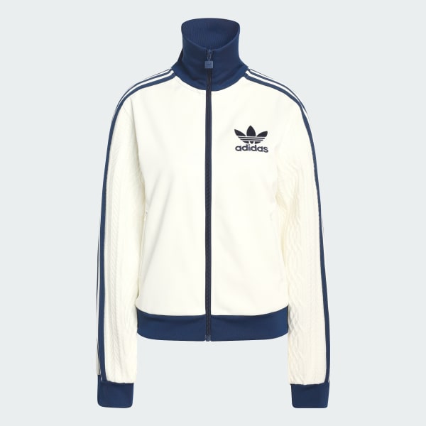 Bianco TRACK TOP ADIDAS ORIGINALS KNIT CLASSIC