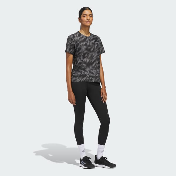 Gris Camiseta Own The Run con Estampado Integral