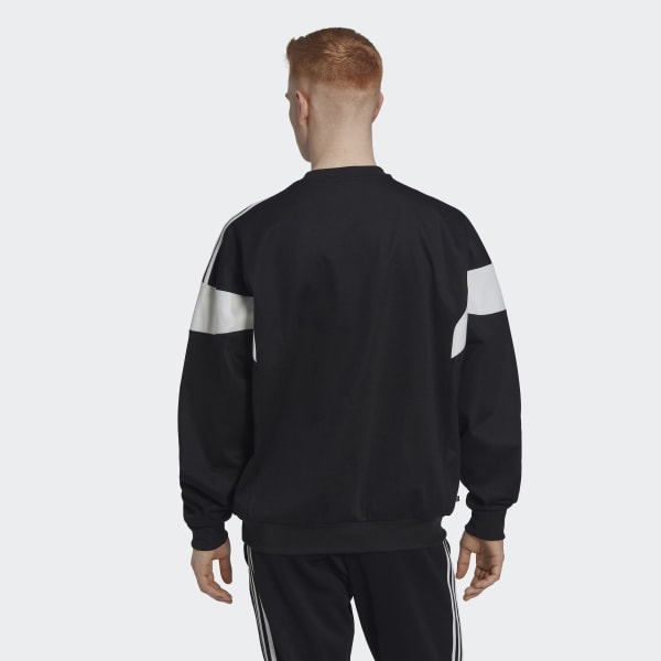 Black Adicolor Classics Cut Line Crew Sweatshirt