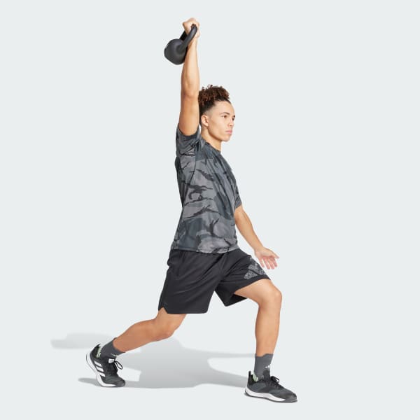adidas Train Essentials Seasonal Camo Tee - Grey | Men\'s Training | adidas  US