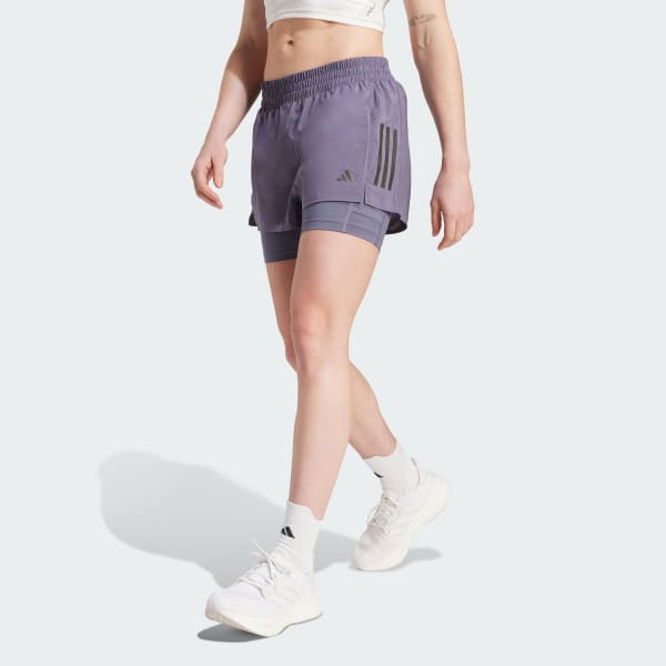 Violeta Pantalón corto Own the Run Climacool 2-in-1