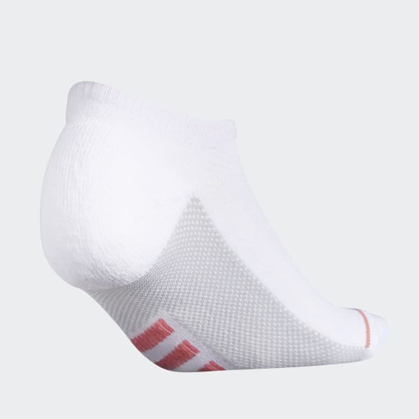 White Superlite Stripe No-Show Socks 3 Pairs HGV26A