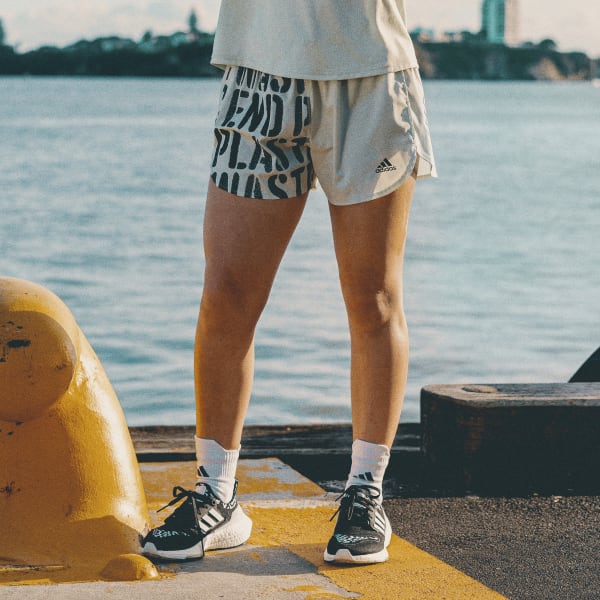 Women's athletic shorts with built in underwear top