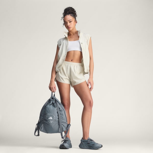 Beige Short de running adidas by Stella McCartney