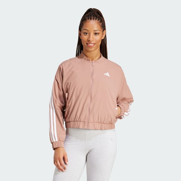 adidas Essentials 3-Stripes Lifestyle Woven Bomber Jacket adidas Essentials 3-Stripes Lifestyle Woven Bomber Jacket