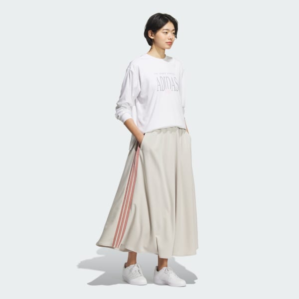 ベージュ スリーストライプス KN スカート