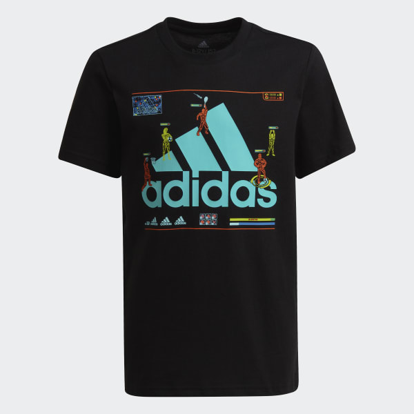 Zwart Gaming Graphic T-shirt TX308