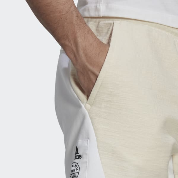 Beige Reversed French Terry Shorts (Gender Neutral) KA247