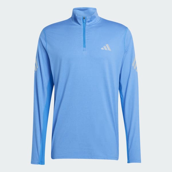 Blue adi365 Iconic 1/2 Zip Top