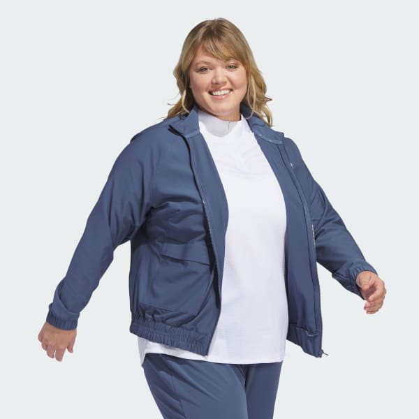 Adidas Ultimate365 Novelty Jacket Plus Size Preloved Ink 1X Women Golf Jackets color Preloved Ink size 1X