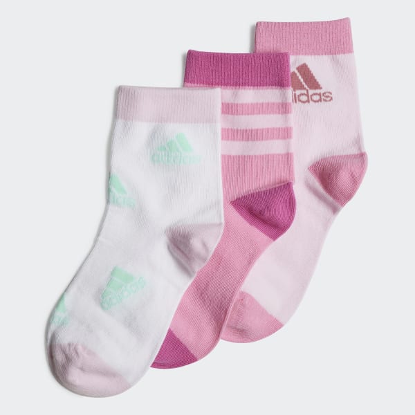 Pink Graphic Socks 3 Pairs