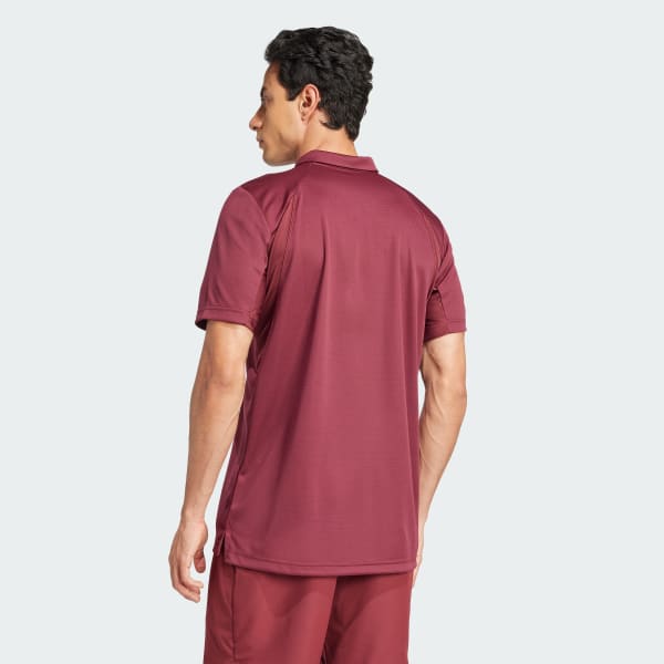 Burgundy Polo Shirt Tenis Climacool