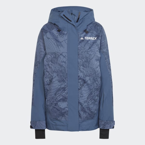 Azul Chaqueta Terrex 2-Layer Insulated Graphic Snow