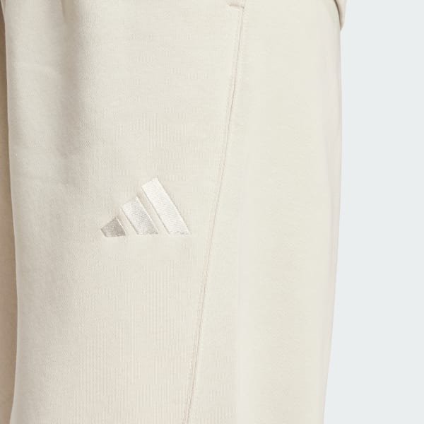 adidas ALL SZN Fleece Loose Pants - Beige | Free Shipping with