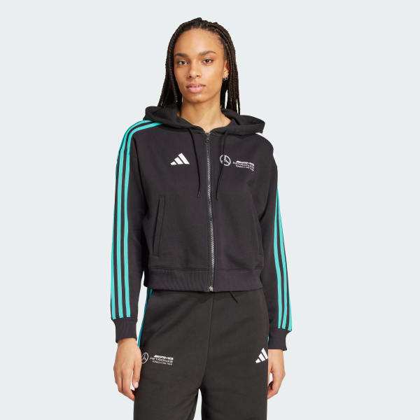 Μαύρο MERCEDES - AMG PETRONAS FORMULA ONE TEAM DNA FULL ZIP HOOD