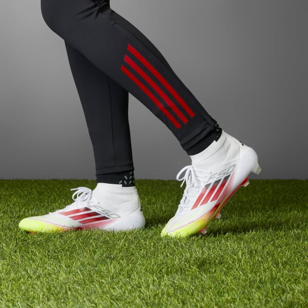 White F50 Elite Mid Firm Ground Boots