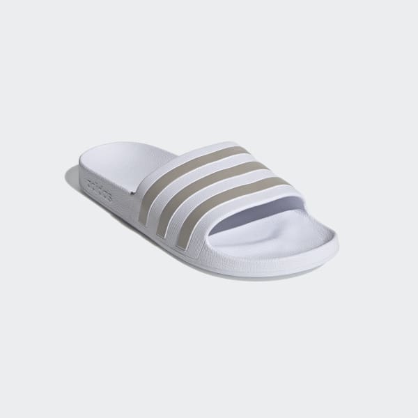 Bialy Adilette Aqua Slides