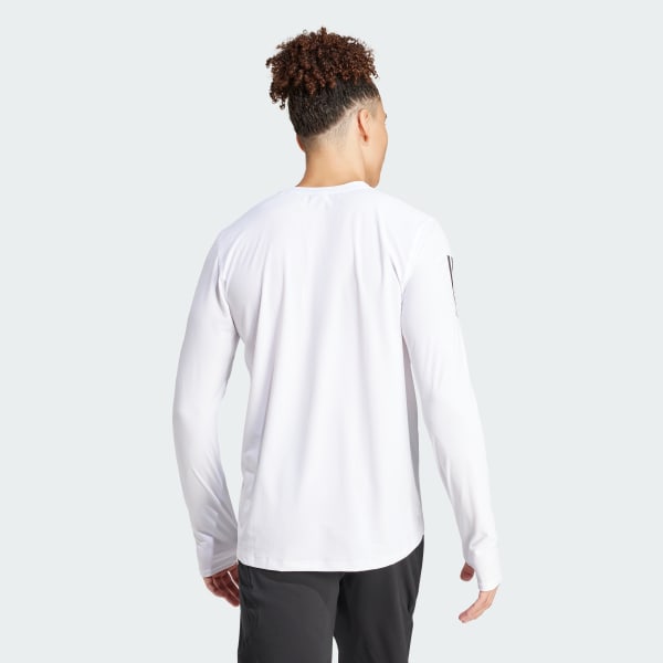 Blanc T-shirt manches longues Own The Run