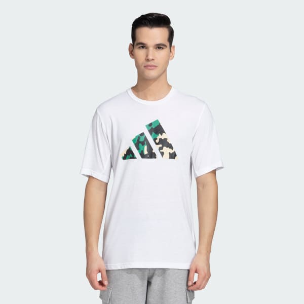 White TRAIN ESSENTIALS BIG LOGO TEE