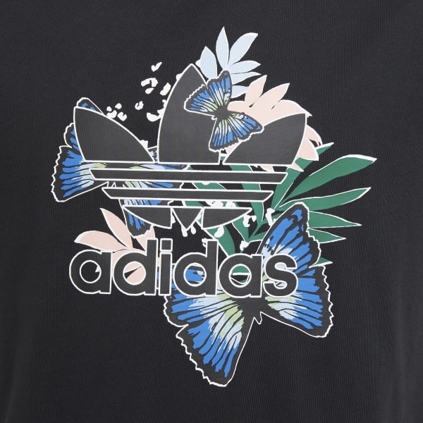 adidas HER Studio London Animal Flower Print Tee - Black