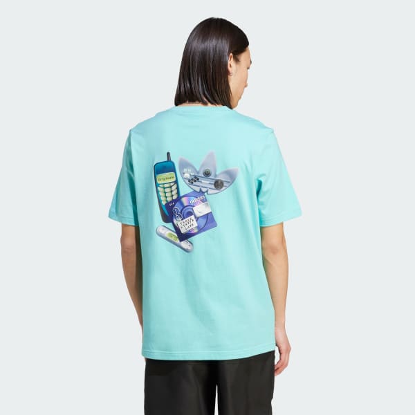 Adidas multi logo tee best sale