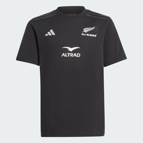 Noir T-shirt de rugby manches courtes All Blacks