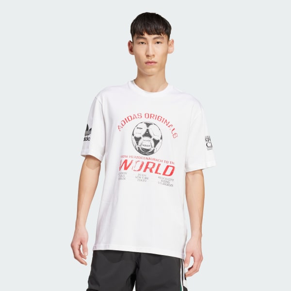 Blanc T-shirt graphique 90s Football