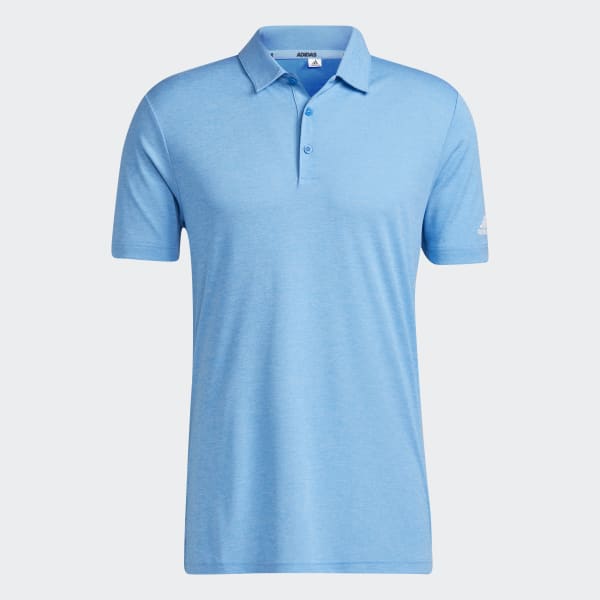adidas Heather HEAT.RDY Polo Shirt - Blue | Free Shipping with