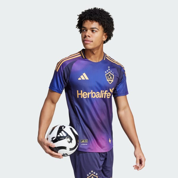 adidas LA Galaxy 25/26 Away Authentic Jersey - Blue | Free