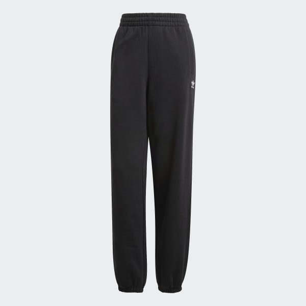 【ADIDAS】Essential Fleece Boyfriend Jogger - Black / IW57 Buy adidas Black Essentials 3-Stripes Fleece Joggers from