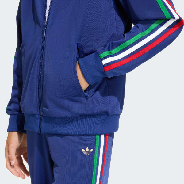 adidas FIREBIRD LOOSE TRACK TOP - Blue | Free Shipping with