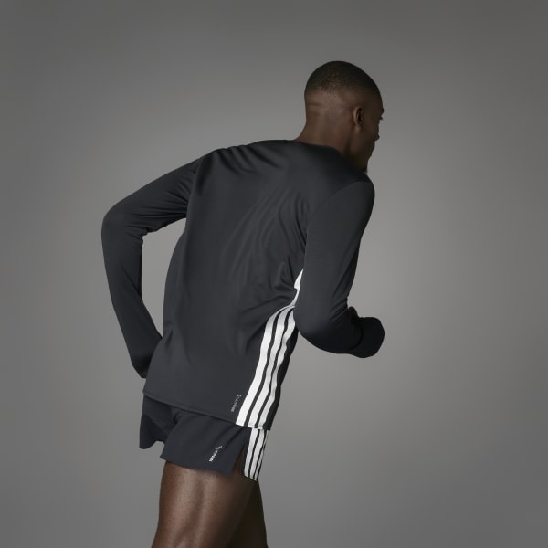 Adidas フットボールシャツ Long Sleeve ブラック adidas（アディダス）の「フットボール 長袖Tシャツ