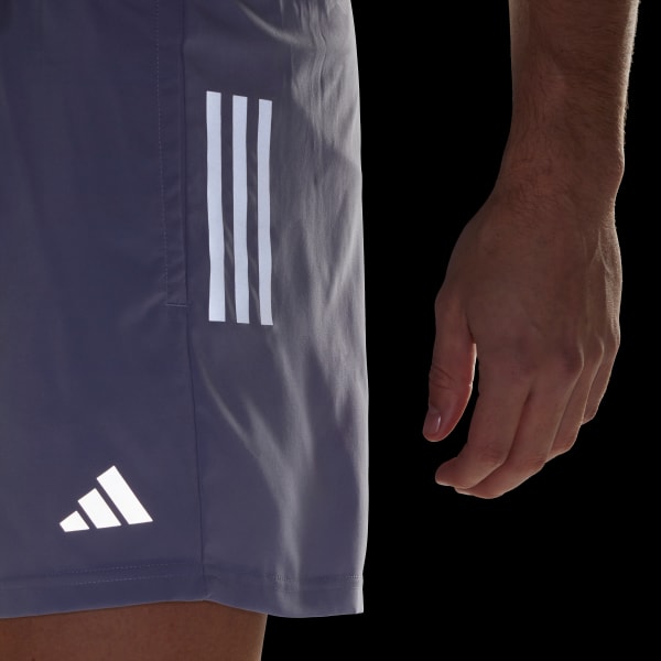 adidas Own The Run Shorts - Purple | Free Shipping with