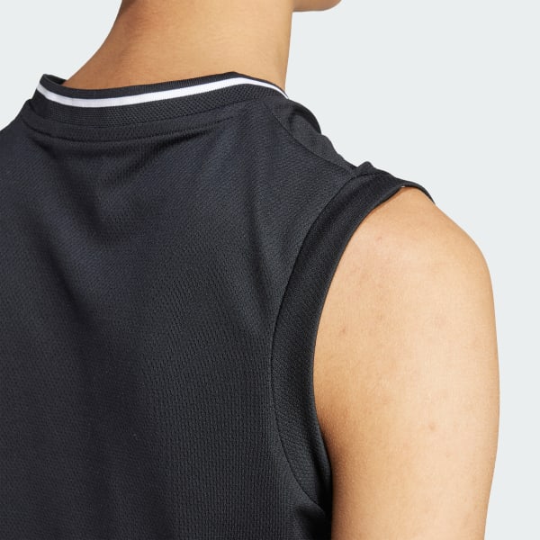 adidas Tiro Cut 3-Stripes Mesh Tank Top Black adidas Singapore