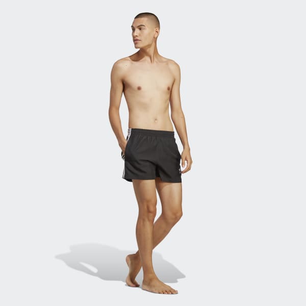Czerń Originals Adicolor 3-Stripes Short Length Swim Shorts
