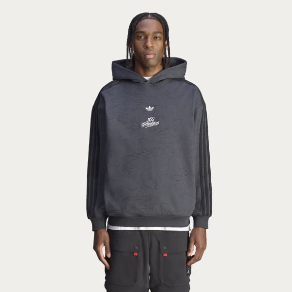 アディダス 100 Thieves パーカー - グレー | アディダス ジャパン