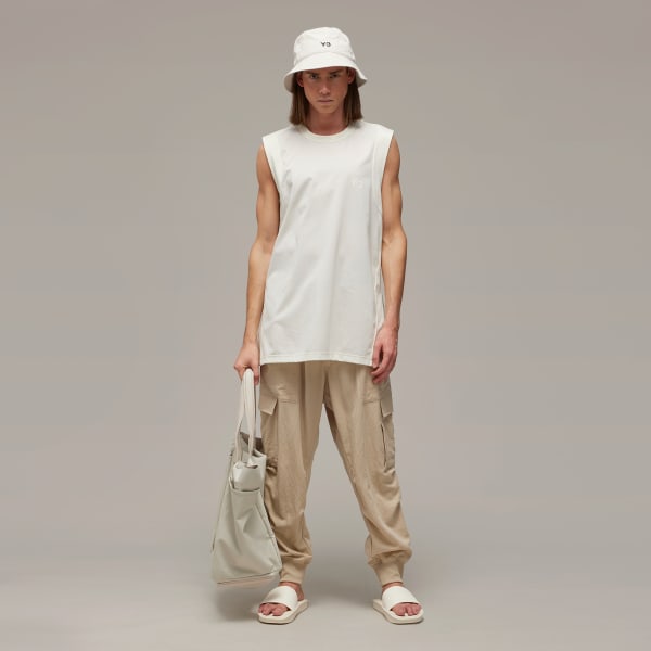 White Y-3 Tank Top