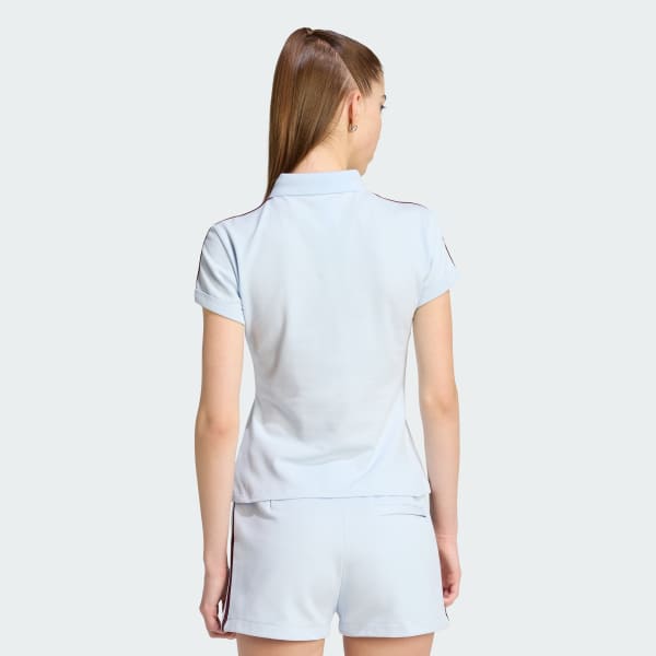 Blauw 3-Stripes Poloshirt