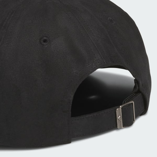 ブラック 【ゴルフ】フェイクスエード 6パネル ハット