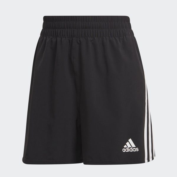 Schwarz Train Icons 3-Streifen Woven Shorts