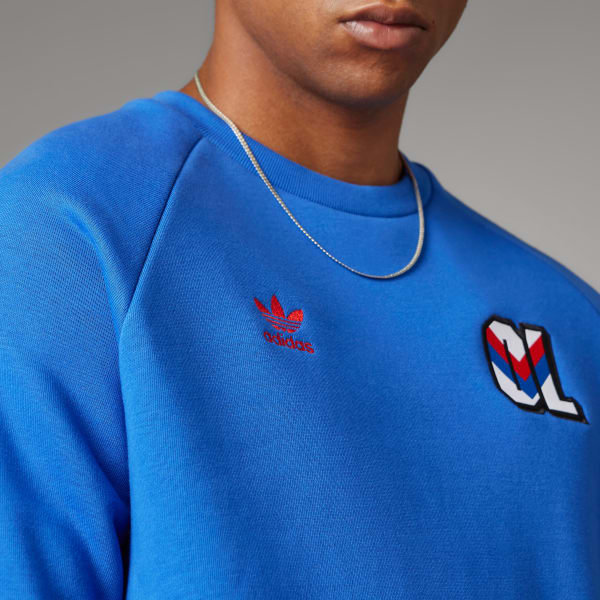 3d trefoil store graphic crewneck sweatshirt