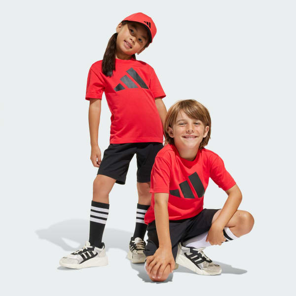 Red Essentials Tee Set Kids