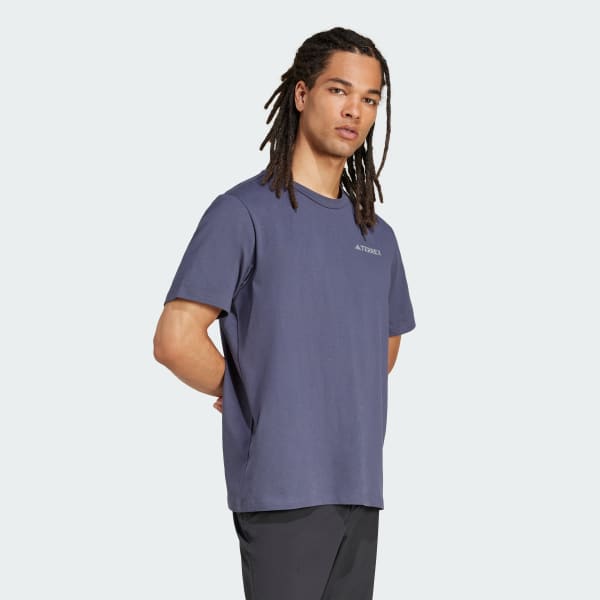 Biru T-Shirt Grafis Polygiene