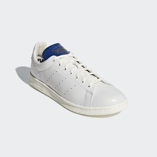Mens ADIDAS STAN SMITH Blue Yellow Woven Trainers BA8444