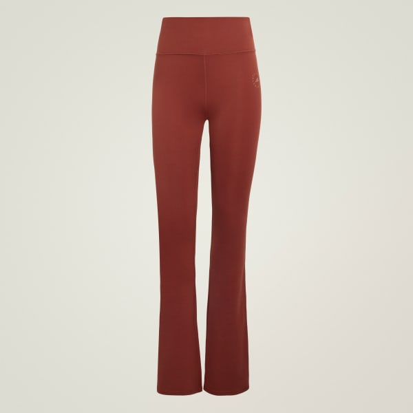 hnedá Legíny adidas by Stella McCartney Training Flared Leggings