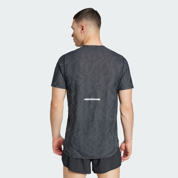 Negro Camiseta Ultimate Running Engineered CLIMACOOL+