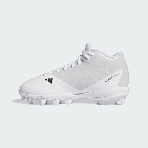 Adidas Adizero Impact Molded Kids Baseball Cleats Kids Cloud White Cloud White Cloud White 6