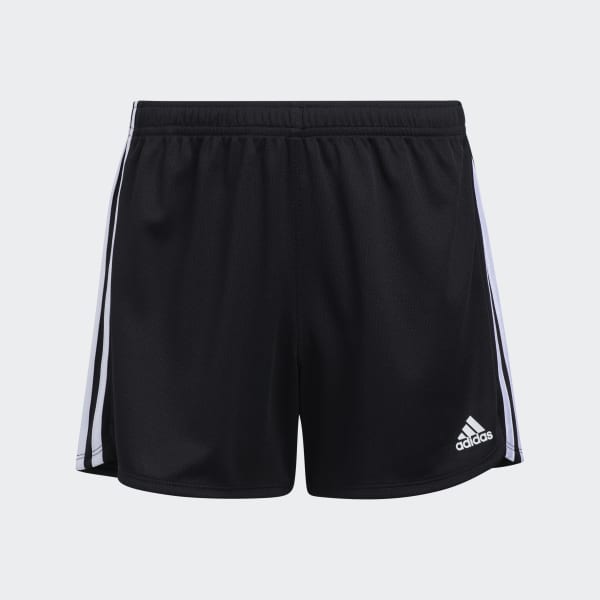 Black 3-Stripes Mesh Shorts (Extended Size)