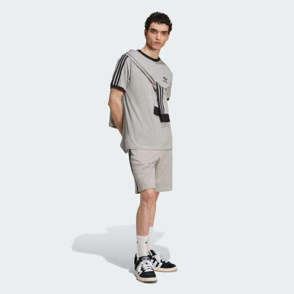 Gris Shorts Adicolor 3 Tiras