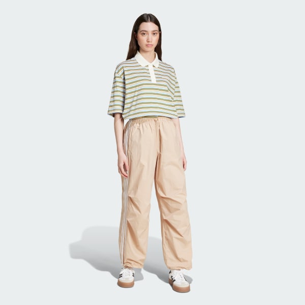 Multicolor '80s Oversized Stripe Polo Shirt